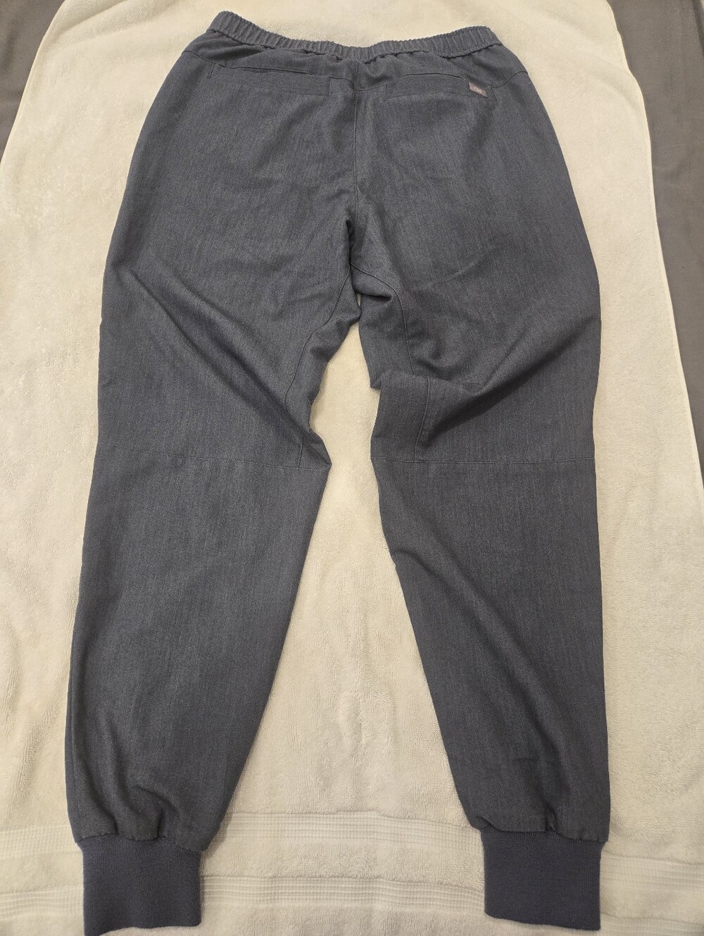 Figs Men's Dark Gray Jogger Sweatpants with Blue Drawstring - Picture 6 of 8
